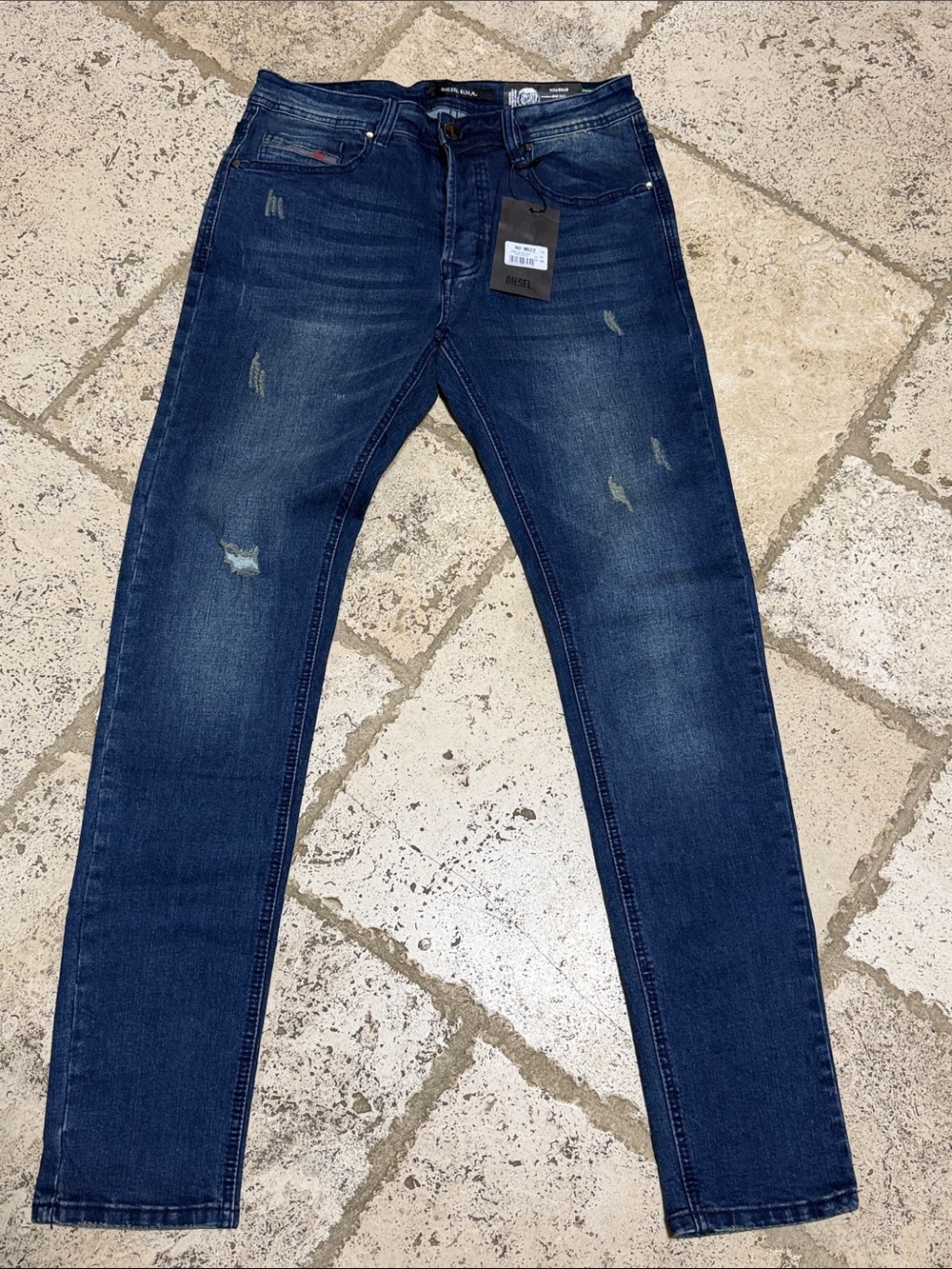 Diesel Sleenker Skinny Jeans Dark Blue 30x31 NWTS